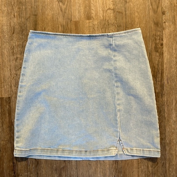 wild fable Dresses & Skirts - LIGHT WASH DENIM MINI SKIRT (
